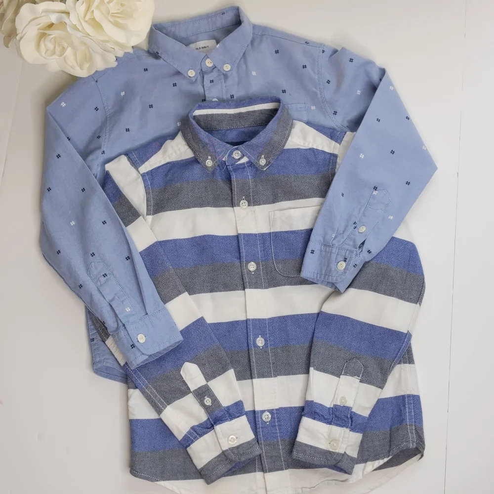 Children's Place, Old Navy Collared Bundle Shirts Blue Size Small 5/6